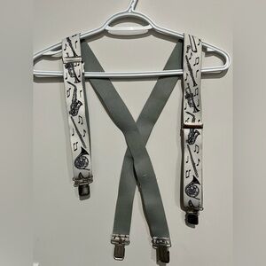 Adult music themed suspenders